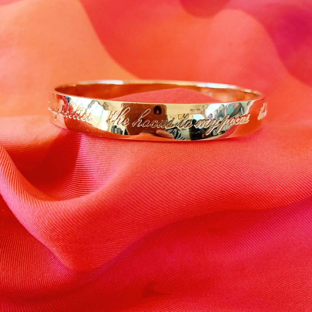 ksny gold bangle bracelet